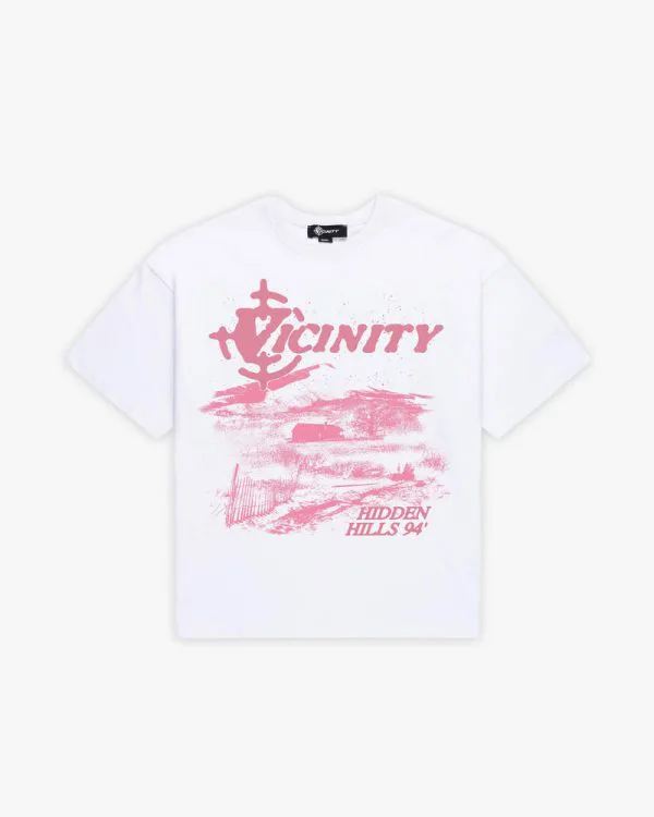 94 tee pink white - Avenue Wear