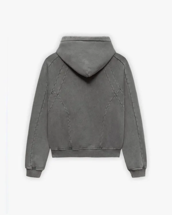 ACID WASHED HOODIE LIGHT GREY - Sweats & Hoodies - streetwear Avenue Wear