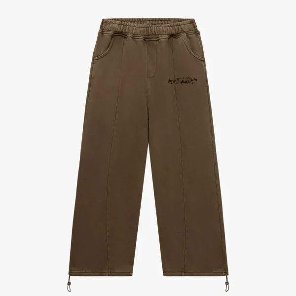 Acid washed jogger brown - Avenue Wear