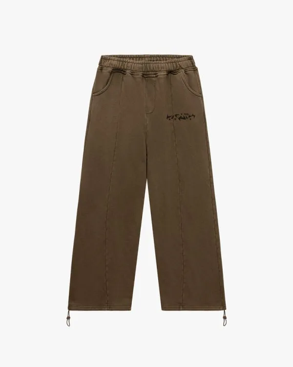 Acid washed jogger brown - Avenue Wear