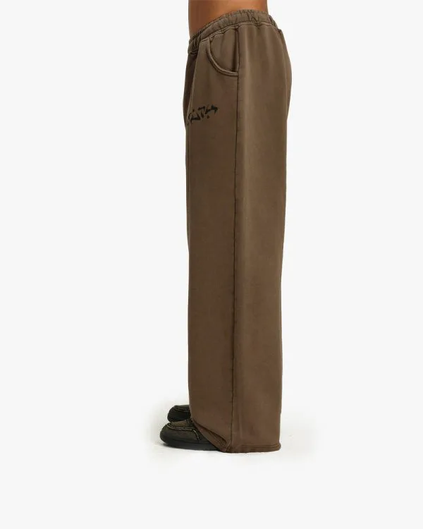 ACID WASHED JOGGER BROWN - Pantalons & Jorts - streetwear Avenue Wear