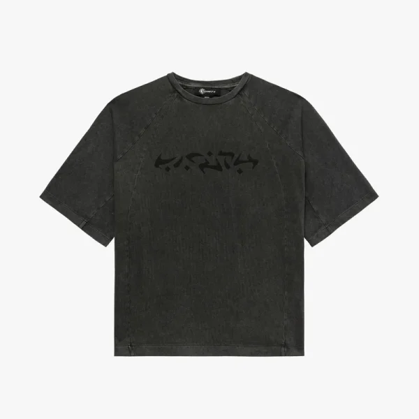 Acid washed tee dark grey - Avenue Wear