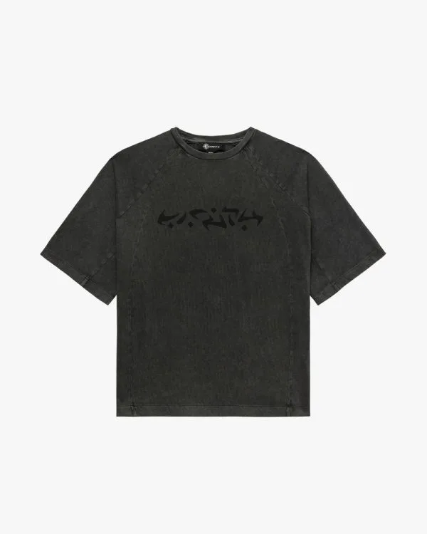 Acid washed tee dark grey - Avenue Wear