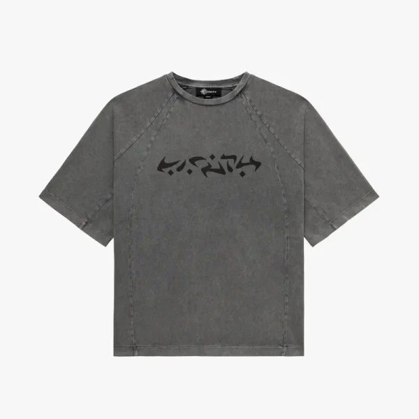 Acid washed tee light grey - Avenue Wear