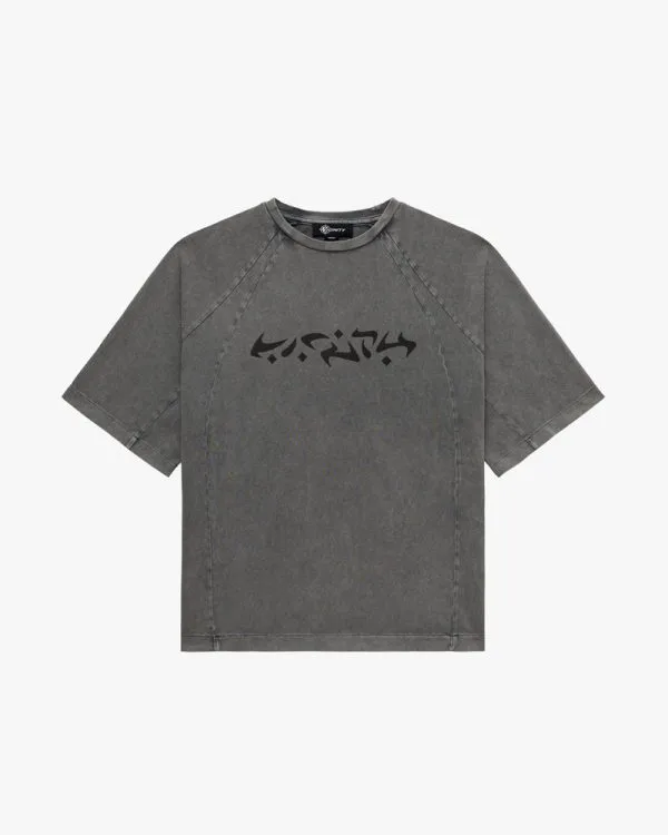 Acid washed tee light grey - Avenue Wear