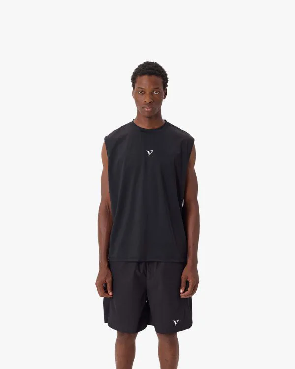 ACTIVEWEAR BOXY TANKTOP BLACK - T-Shirts - streetwear Avenue Wear