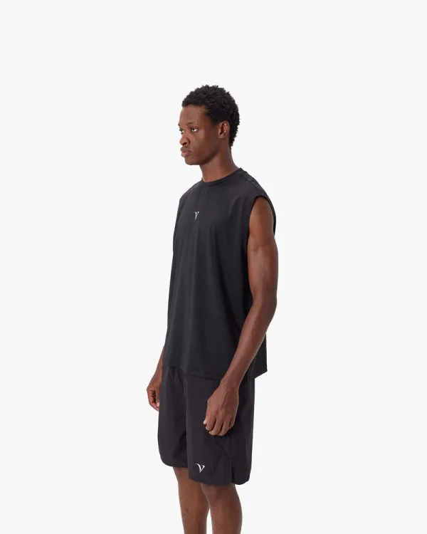ACTIVEWEAR BOXY TANKTOP BLACK - T-Shirts - streetwear Avenue Wear