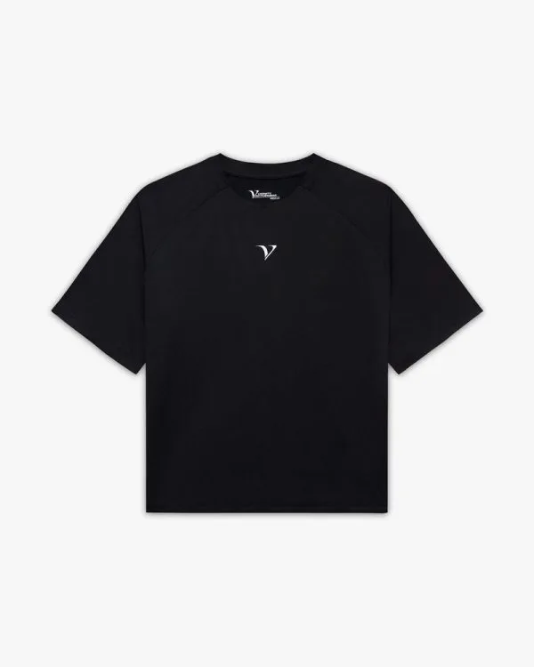 Activewear boxy tee black - Avenue Wear