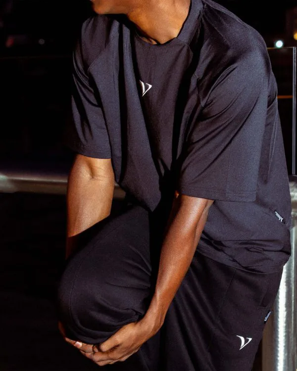 ACTIVEWEAR BOXY TEE BLACK - T-Shirts - streetwear Avenue Wear