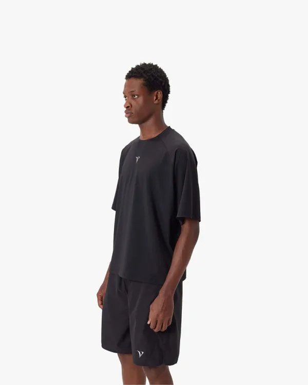 ACTIVEWEAR BOXY TEE BLACK - T-Shirts - streetwear Avenue Wear