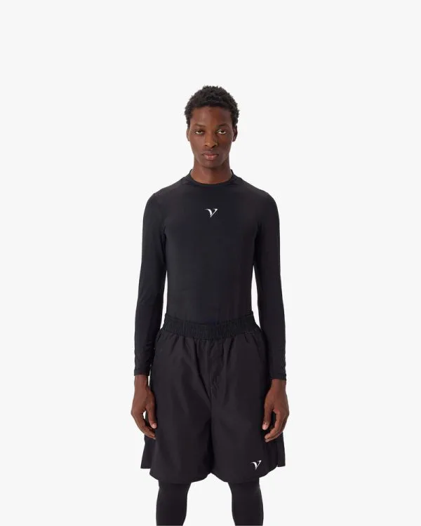 ACTIVEWEAR COMPRESSION LONGSLEEVE BLACK - T-Shirts - streetwear Avenue Wear