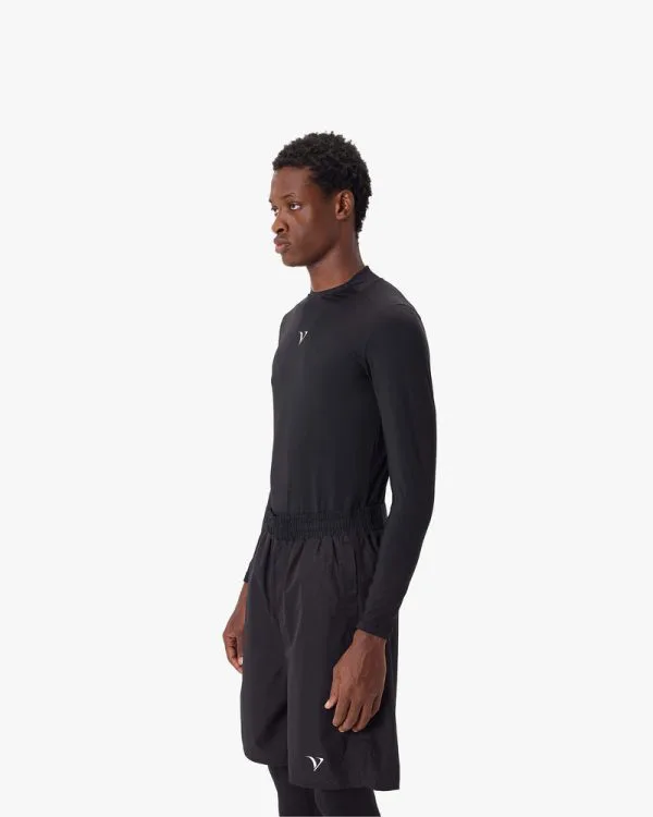 ACTIVEWEAR COMPRESSION LONGSLEEVE BLACK - T-Shirts - streetwear Avenue Wear