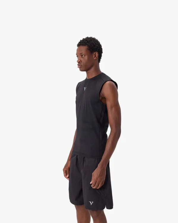 ACTIVEWEAR COMPRESSION TANKTOP BLACK - T-Shirts - streetwear Avenue Wear