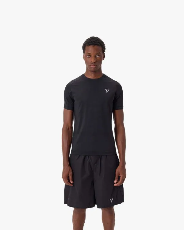 ACTIVEWEAR COMPRESSION TEE BLACK - T-Shirts - streetwear Avenue Wear