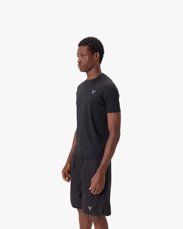 ACTIVEWEAR COMPRESSION TEE BLACK - T-Shirts - streetwear Avenue Wear