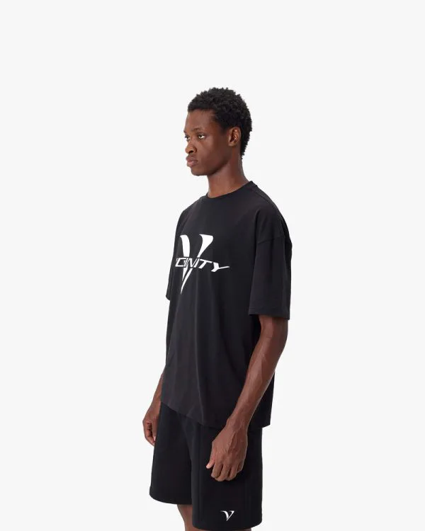 ACTIVEWEAR LOGO TEE BLACK - T-Shirts - streetwear Avenue Wear