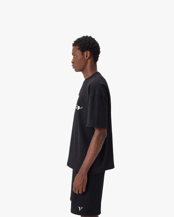 ACTIVEWEAR LOGO TEE BLACK - T-Shirts - streetwear Avenue Wear