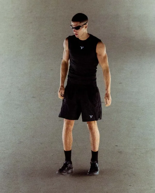 ACTIVEWEAR TRACK SHORTS BLACK - Pantalons & Jorts - streetwear Avenue Wear
