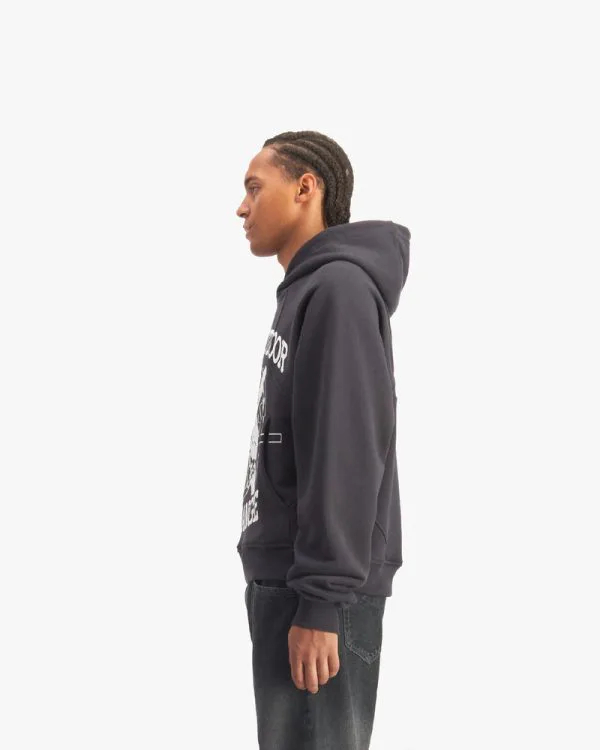 AKIMBO HOODIE DARK GREY - Sweats & Hoodies - streetwear Avenue Wear
