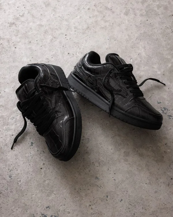 AKIMBO LOWS "BLACK CROCO" - Sneakers & Slides - streetwear Avenue Wear
