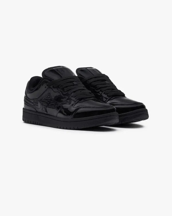AKIMBO LOWS "GLOSSY BLACK" - Sneakers & Slides - streetwear Avenue Wear