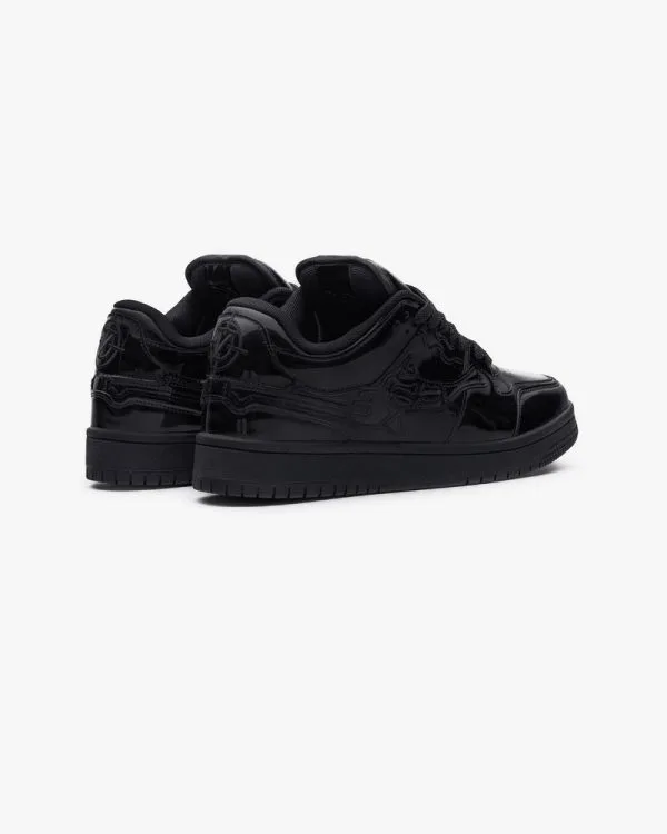 AKIMBO LOWS "GLOSSY BLACK" - Sneakers & Slides - streetwear Avenue Wear