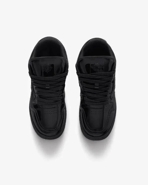 AKIMBO LOWS "GLOSSY BLACK" - Sneakers & Slides - streetwear Avenue Wear
