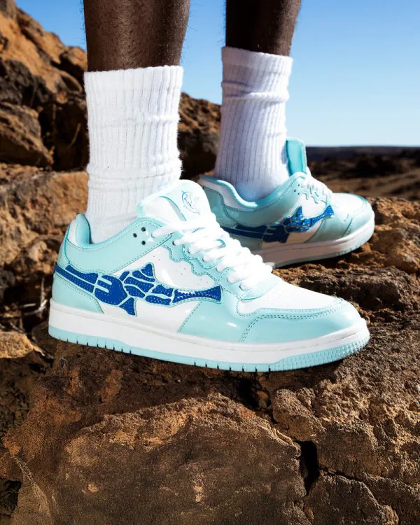AKIMBO LOWS "GLOSSY BLUE" - Sneakers & Slides - streetwear Avenue Wear