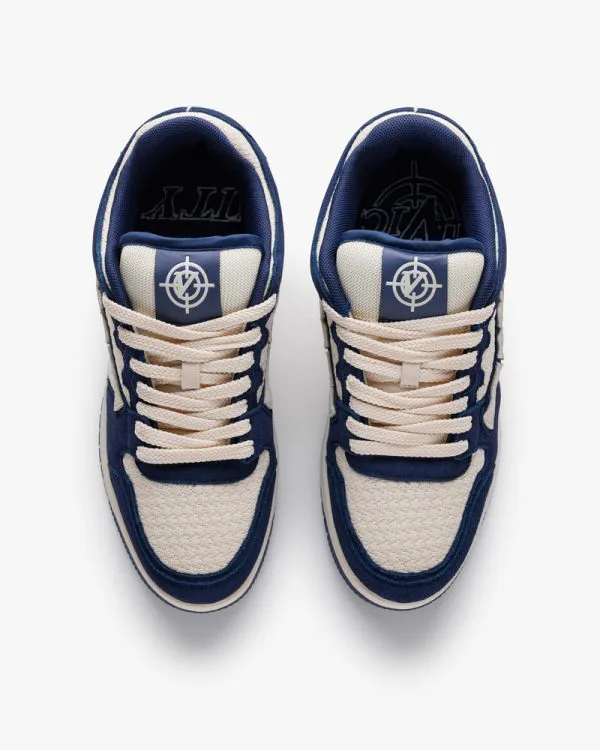 AKIMBO LOWS "ROMBO DARK BLUE" - Sneakers & Slides - streetwear Avenue Wear