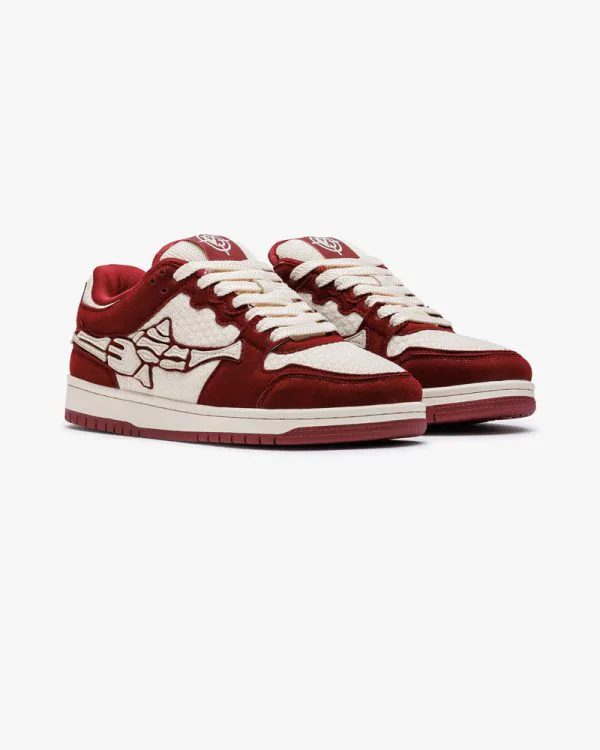 AKIMBO LOWS "ROMBO WINE RED" - Sneakers & Slides - streetwear Avenue Wear