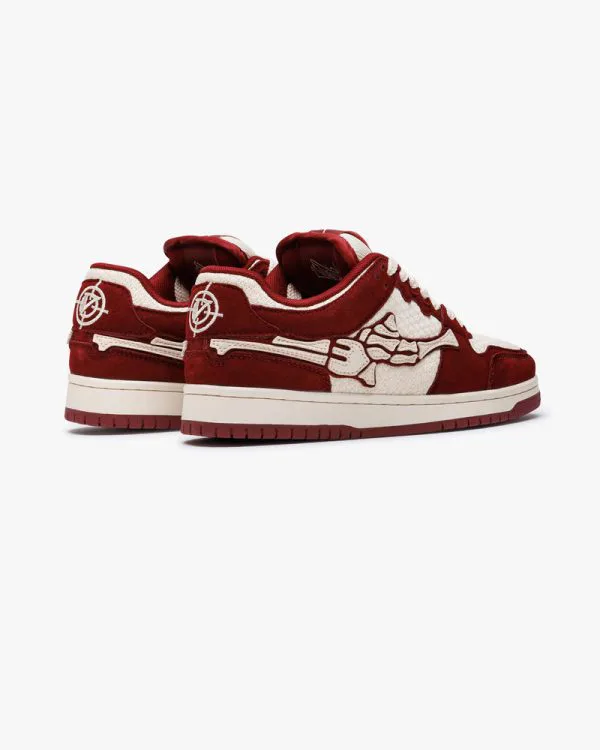 AKIMBO LOWS "ROMBO WINE RED" - Sneakers & Slides - streetwear Avenue Wear