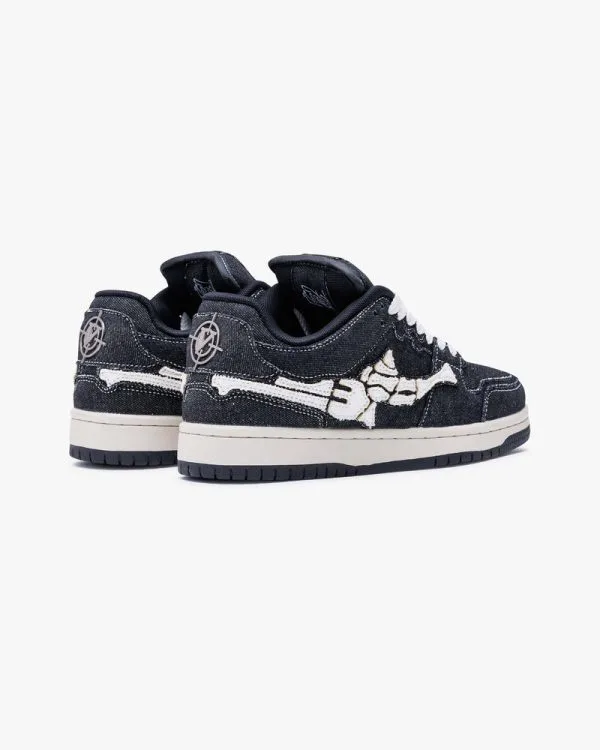 AKIMBO LOWS "SELVEDGE DENIM BLACK" - Sneakers & Slides - streetwear Avenue Wear