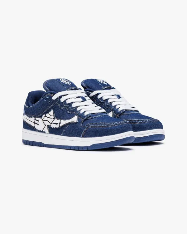 AKIMBO LOWS "SELVEDGE DENIM BLUE" - Sneakers & Slides - streetwear Avenue Wear