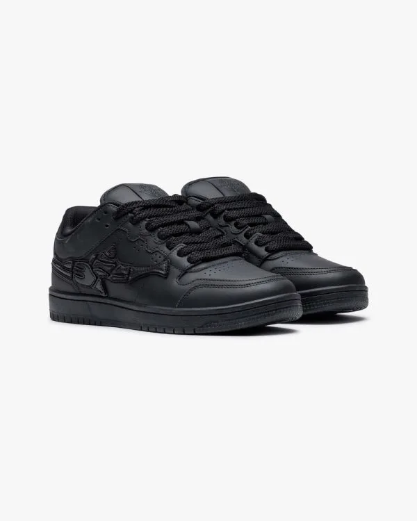AKIMBO LOWS "TRIPLE BLACK" - Sneakers & Slides - streetwear Avenue Wear