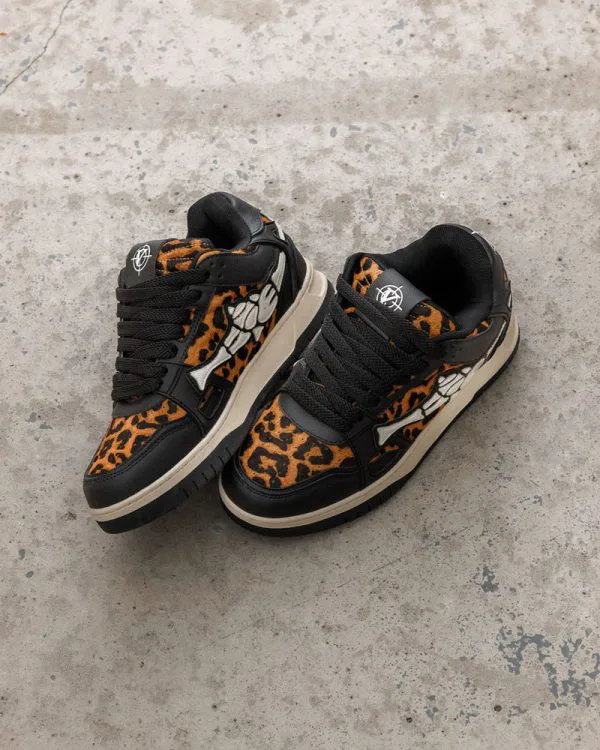 AKIMBO LOWS V2 "BLACK LEOPARD" - Sneakers & Slides - streetwear Avenue Wear