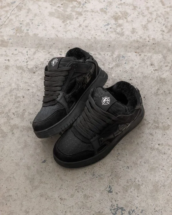 AKIMBO LOWS V2 "BLACK PANTHER" - Sneakers & Slides - streetwear Avenue Wear