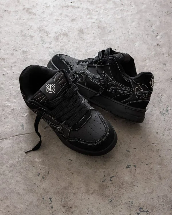 AKIMBO LOWS V2 "BLACK PHANTOM" - Sneakers & Slides - streetwear Avenue Wear