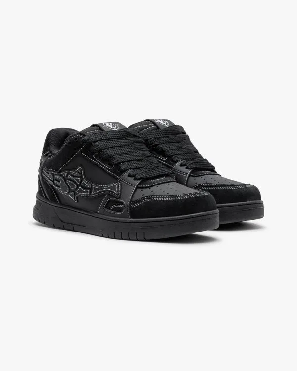 AKIMBO LOWS V2 "BLACK PHANTOM" - Sneakers & Slides - streetwear Avenue Wear