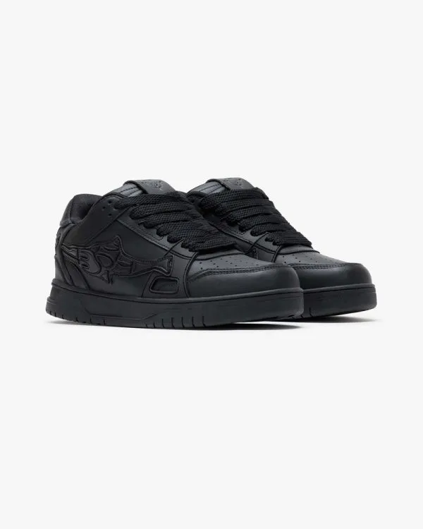 AKIMBO LOWS V2 "PURE BLACK" - Sneakers & Slides - streetwear Avenue Wear