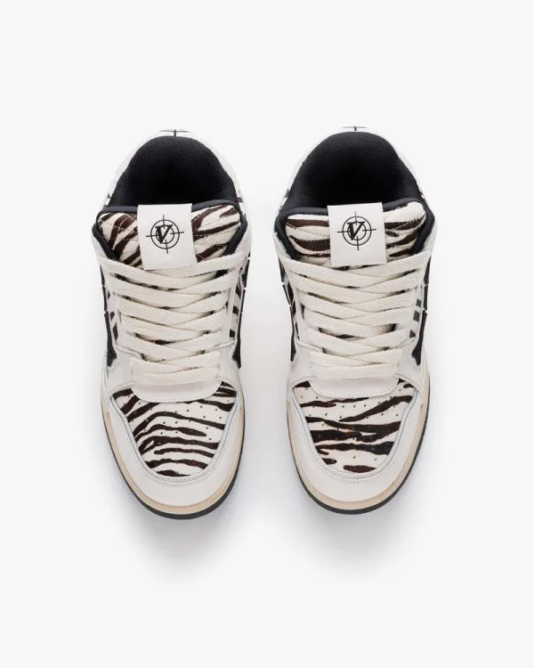AKIMBO LOWS V2 "WHITE ZEBRA" - Sneakers & Slides - streetwear Avenue Wear