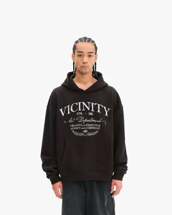 ART DEPARTMENT HOODIE BLACK - Sweats & Hoodies - streetwear Avenue Wear