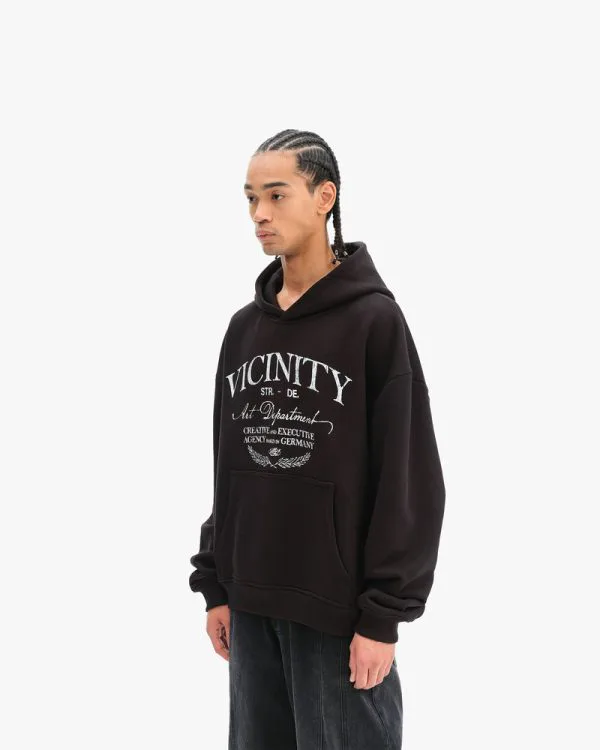 ART DEPARTMENT HOODIE BLACK - Sweats & Hoodies - streetwear Avenue Wear