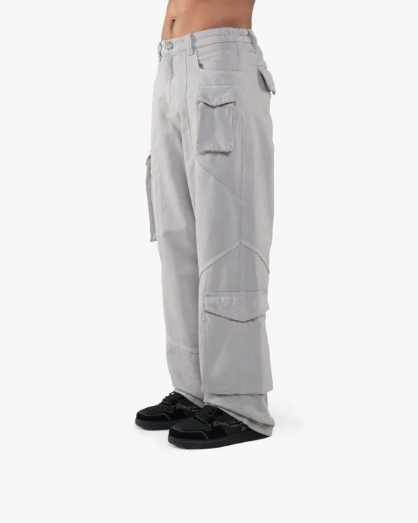 ASYMETRICAL CARGOPANTS DARK GREY - Pantalons & Jorts - streetwear Avenue Wear
