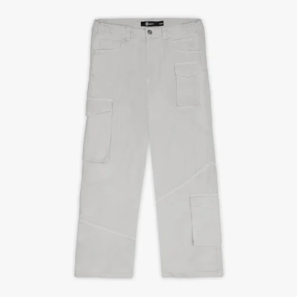 Asymetrical cargopants light grey - Avenue Wear