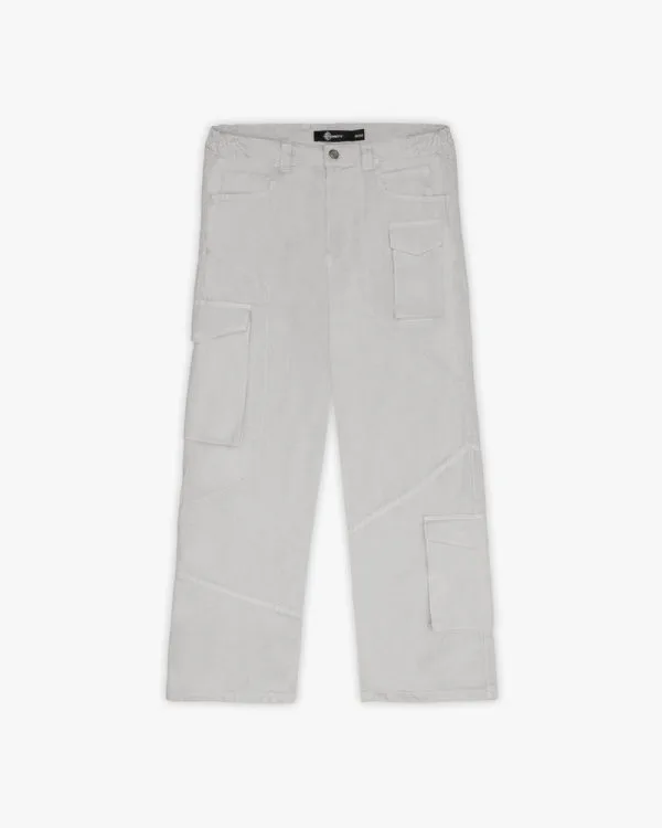 Asymetrical cargopants light grey - Avenue Wear
