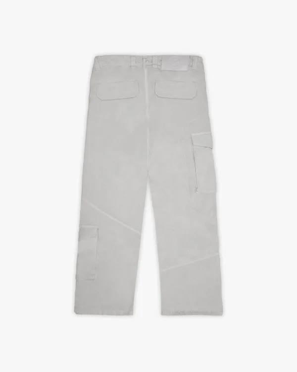 ASYMETRICAL CARGOPANTS LIGHT GREY - Pantalons & Jorts - streetwear Avenue Wear