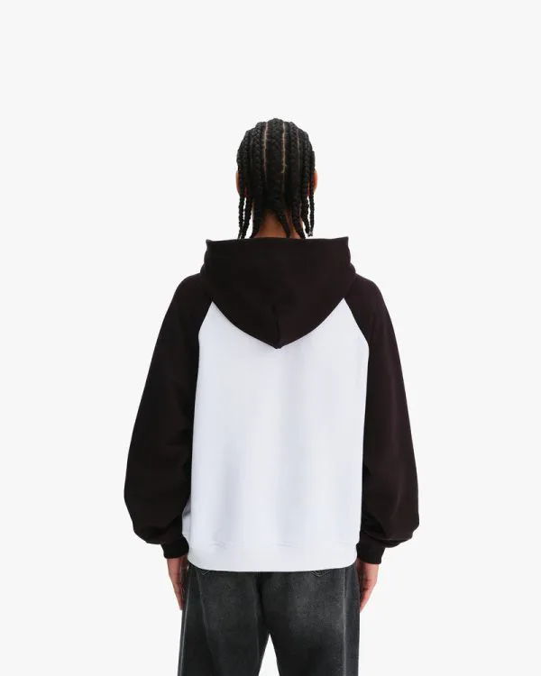 BICOLOR PUBLIC INSTITUTE HOODIE BLACK/WHITE - Sweats & Hoodies - streetwear Avenue Wear