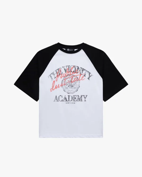 Bicolor public institute tee black white - Avenue Wear