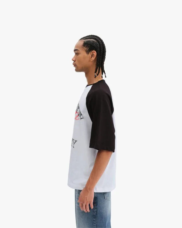 BICOLOR PUBLIC INSTITUTE TEE BLACK/WHITE - T-Shirts - streetwear Avenue Wear