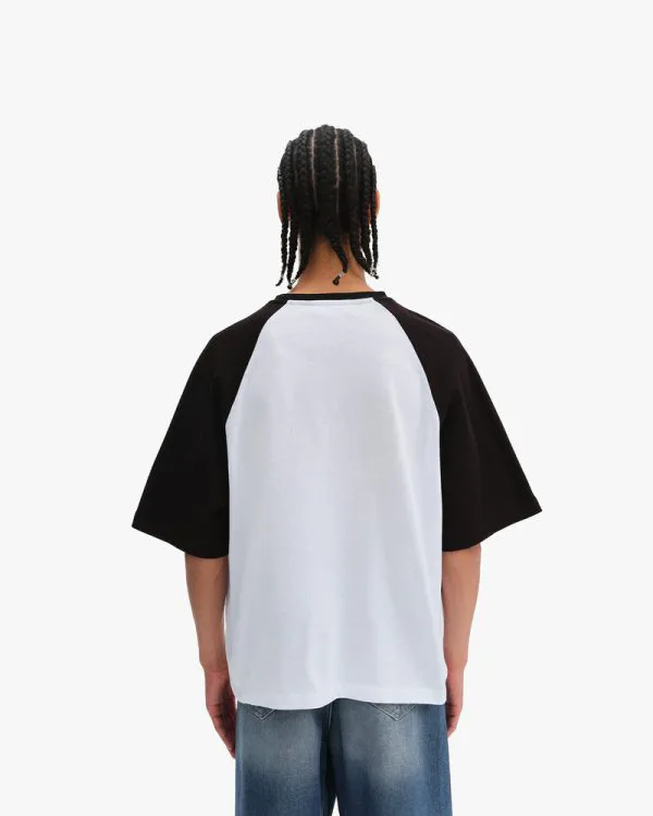BICOLOR PUBLIC INSTITUTE TEE BLACK/WHITE - T-Shirts - streetwear Avenue Wear